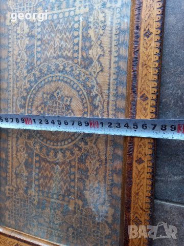 Ретро дървен поднос 1934г.  10/4, снимка 11 - Аксесоари за кухня - 38677484