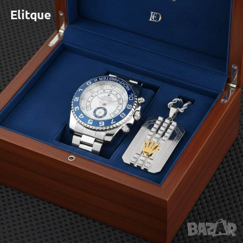 часовник и колие Rolex , снимка 3 - Мъжки - 52907550