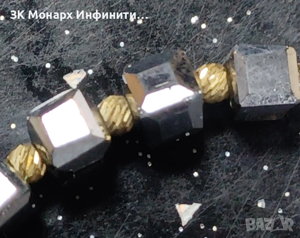 Златна гривна с топчета /585/, снимка 2 - Гривни - 53310455