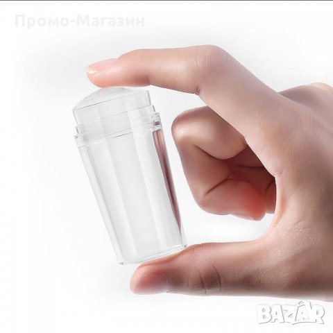 Силиконов печат чашка + пластмасова подложка.Прозрачен печат за маникюр! , снимка 3 - Продукти за маникюр - 34703833