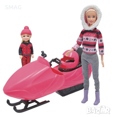 Играчка моторна шейна с кукла и момиченце