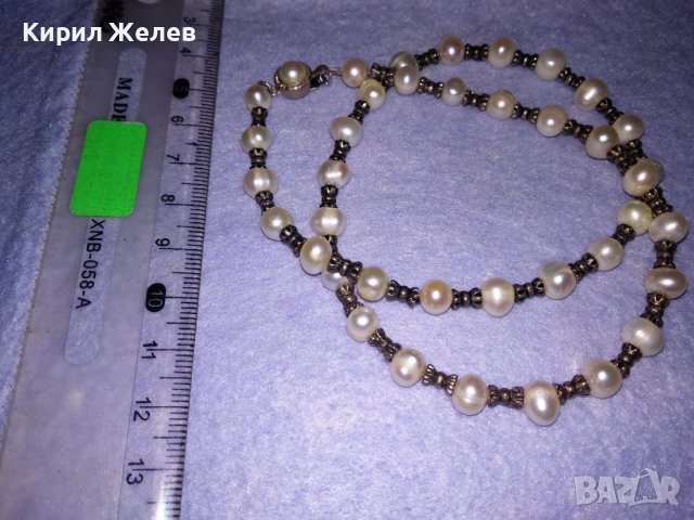 СТАРО ФИНО РЕТРО - АРТ ПЕРЛЕНО КОЛИЕ ЕСТЕСТВЕНИ РЕЧНИ ПЕРЛИ 34674, снимка 7 - Колиета, медальони, синджири - 39139811