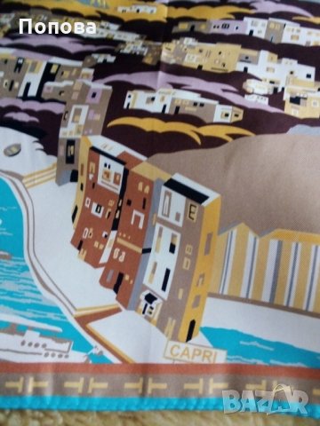 Италиаски копринен шал, снимка 4 - Шалове - 26465639