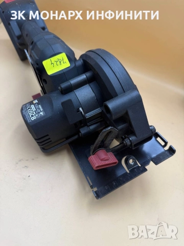 Акумулаторен ръчен циркуляр CAT DX5010B, 18V, 120 мм +батерия + зарядно , снимка 7 - Циркуляри - 52818916