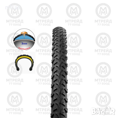 Въшна вело гума WRANGLER (24x1.95) (26x1.95), Защита от спукване - 3mm, снимка 3 - Части за велосипеди - 51435546