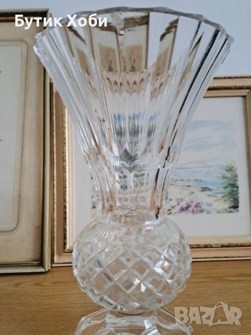 Голяма кристална ваза, снимка 5 - Вази - 38822689