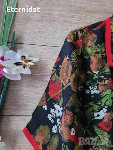 Дамска риза на цветя , снимка 4 - Ризи - 43870179