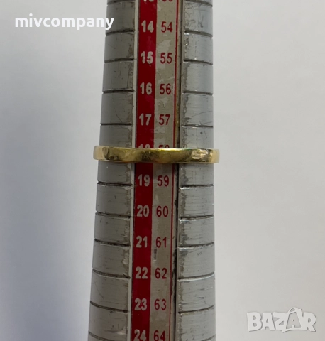 Златен Пръстен 4.42гр. Размер - 58, снимка 4 - Пръстени - 51782516