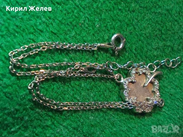 ФИНА СРЕБЪРНА ГРИВНА РОДИРАНО СРЕБРО 925 ЧЕТИРИЛИСТНА ДЕТЕЛИНА с ЦИРКОНИ / За ЩАСТИЕ 43311, снимка 14 - Гривни - 45879441