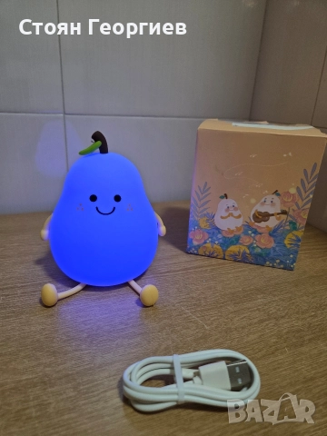 Чисто нова нощна лампа във формата на круша., снимка 3 - Настолни лампи - 52668972