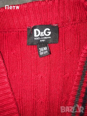 D&G / Dolce and Gabbana Оригинална детска жилетка, снимка 3 - Детски пуловери и жилетки - 28947822