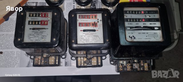 Елекетромер от соца – 3 броя, работещи здрави , снимка 2 - Друга електроника - 43187274