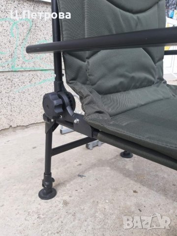 Шаранджийски стол/шезлонг Diamant Alb, снимка 2 - Екипировка - 40219882