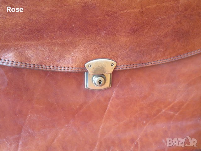 Vintage, Italy,кожена чанта за документи, бизнес чанта, снимка 12 - Чанти - 43396920