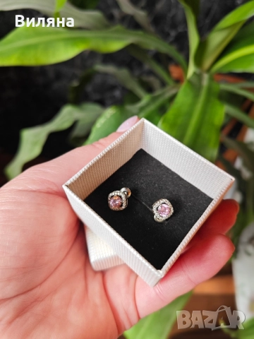 Сребърни обеци , снимка 2 - Обеци - 52090774