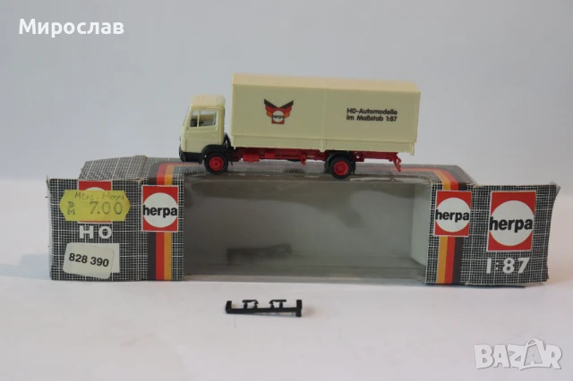 HERPA H0 1/87 КАМИОН MERCEDЕS BENZ МОДЕЛ КОЛИЧКА
