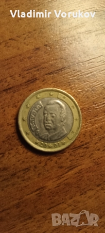 Евро монета Испания 