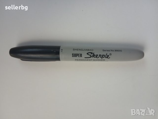 Перманентен маркер Super Skerple черен, снимка 1 - Ученически пособия, канцеларски материали - 37639007