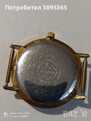 часовник   Швейцарски.  Ланко, снимка 3 - Мъжки - 43771014