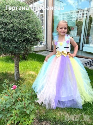 Рокля еднорог с обръч Размери -3г.4г.5г.6г.7г.8г.9г.10г.  