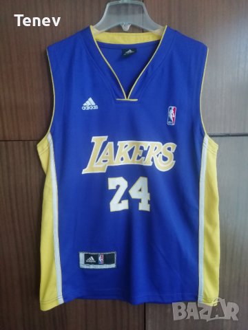 LA Lakers #24 Kobe Bryant Adidas лилав потник Лейкърс размер S Los Angeles Jersey Коби Брайънт NBA , снимка 2 - Тениски - 43210538