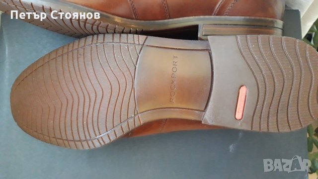 Елегантни мъжки обувки от естествена кожа ROCKPORT №45, снимка 10 - Официални обувки - 27725843