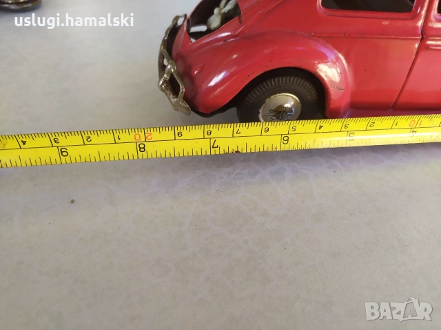 Стара ламаринена играчка/кола, снимка 8 - Антикварни и старинни предмети - 53046519