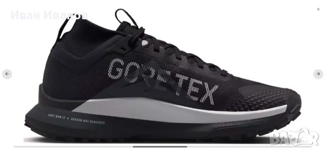 оригинални водоустойчиви маратонки Nike React Pegasus Trail 4 Gore-Tex номер 38-38,5, снимка 6 - Маратонки - 43134997