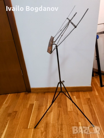 Стара метална стойка за ноти, снимка 5 - Антикварни и старинни предмети - 52503875