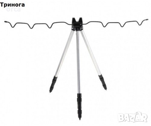 Тринога за риболов OSAKO – алуминиева регулируема стойка с 6 гнезда, снимка 3 - Такъми - 34599158