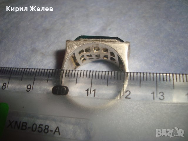 СКЪПОЦЕНЕН СТИЛНО РЪЧНО ОРНАМЕНТИРАН СРЕБЪРЕН ПРЪСТЕН СРЕБРО 925 МАЙСТОРСКА ЮВЕЛИРНА ИЗРАБОТКА 32631, снимка 9 - Пръстени - 38381256