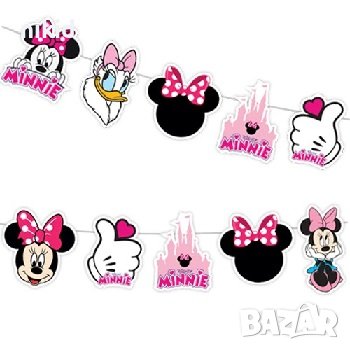 Мини Маус Дейзи замък парти гирлянд банер украса декор рожден ден