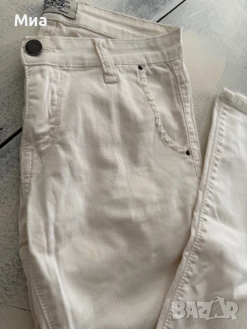 Бял дамски панталон, слим The Water Jeans, снимка 5 - Панталони - 50848592