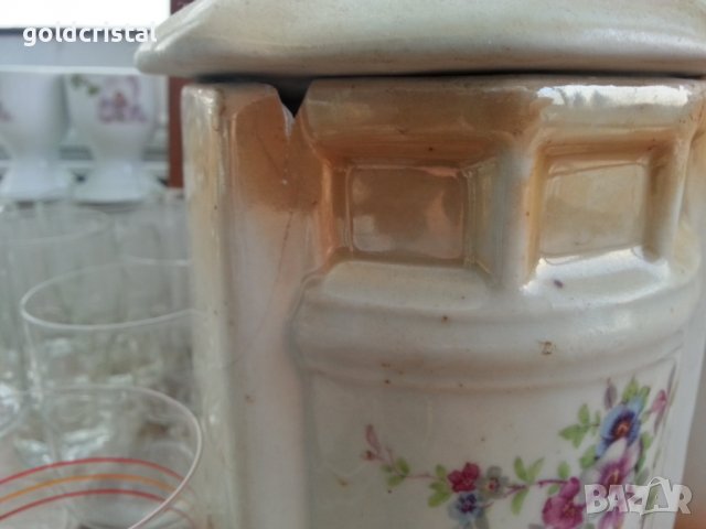 Стар български порцелан буркани , снимка 5 - Антикварни и старинни предмети - 37480242