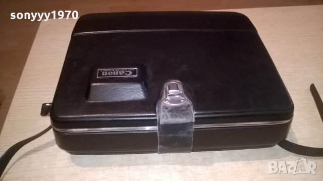 поръчан-canon-japan-кожен куфар/чанта-29х26х9см-внос франция, снимка 2 - Чанти, стативи, аксесоари - 26788094