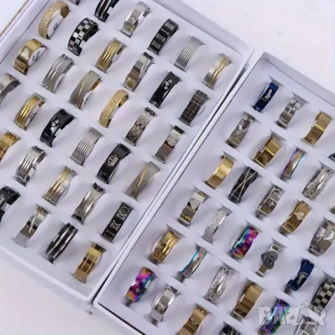 Лот от 20 пръстена, снимка 1