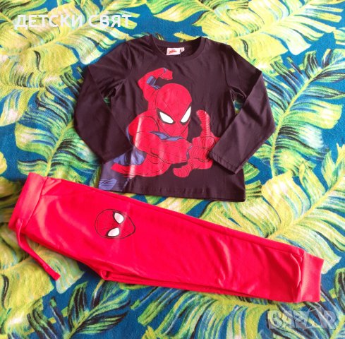 Нови долнища и блузи със Спайдърмен , снимка 1 - Детски анцузи и суичери - 43416339