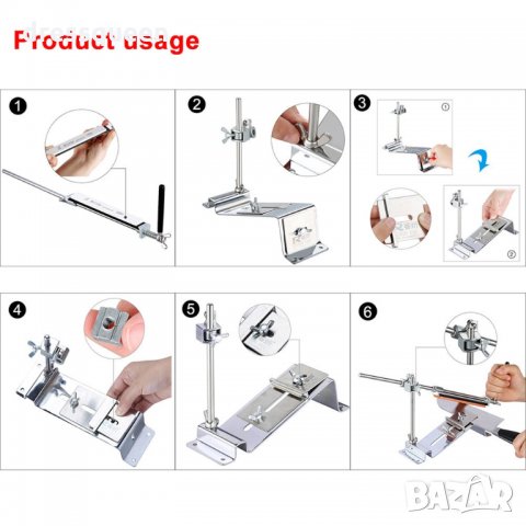 Професионално точило за ножове с фиксиран ъгъл, снимка 13 - Други стоки за дома - 28490572