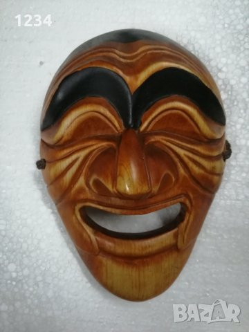 Дървена маска 15.5 х 11 см. , снимка 1