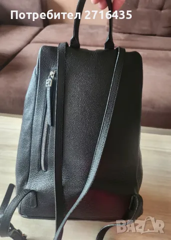 Дамска раница от естествена кожа , снимка 3 - Раници - 50417861