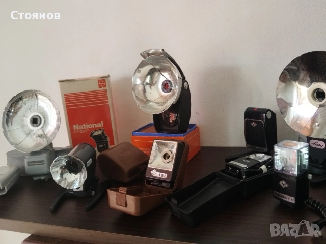 Ретро светкавици за камери AGFALUX, National, Zeiss Ikon, др. , снимка 2 - Светкавици, студийно осветление - 48961441