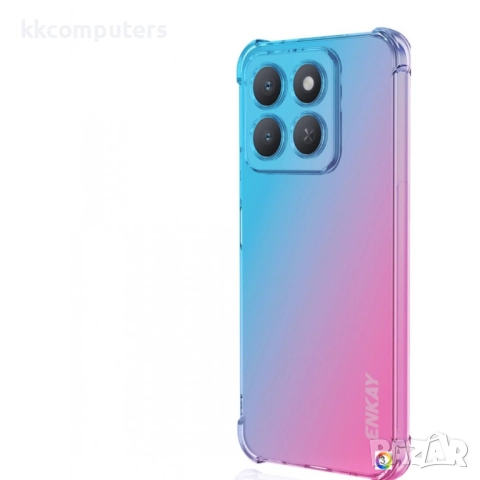 Honor X8c Удароустойчив ENKAY Силиконов Калъф и Протектор, снимка 4 - Калъфи, кейсове - 51493431