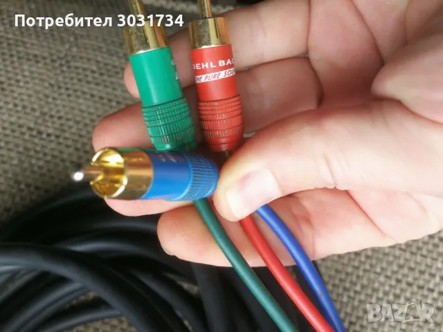 Немски аудио кабел 10м, снимка 2 - Аудиосистеми - 49661440