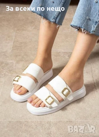 Дамски Чехли - Налични Различни Цветове Код E604, снимка 3 - Чехли - 50957599