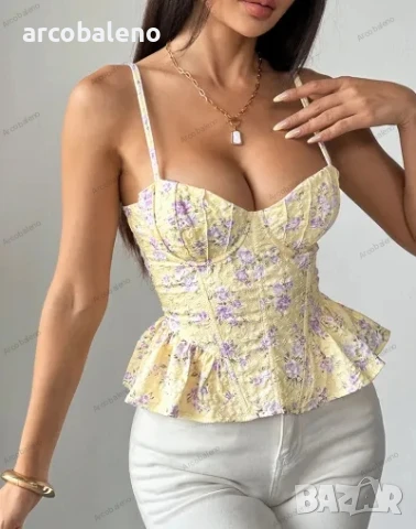 Дамски секси топ с връзки и гол гръб, 2цвята , снимка 9 - Корсети, бюстиета, топове - 50949073