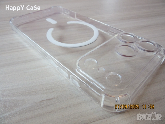 Apple iPhone 17 / Pro / Max / Air / Удароустойчив MagSafe силиконов кейс гръб калъф, снимка 9 - Калъфи, кейсове - 51812885