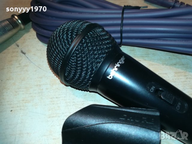 behringer profi mic с кабел и държач 2203211921, снимка 7 - Микрофони - 32264033