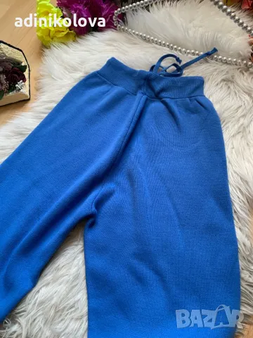 Син екип/комплект плетиво с череши, снимка 5 - Комплекти - 48013756