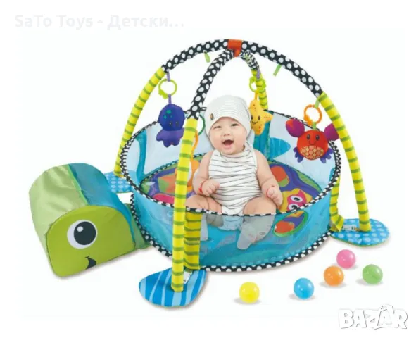 Център за игра с матрак за активност и кошара за бебета, снимка 5 - Детски шезлонги - 49909164
