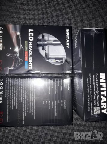 🔝 INFITARY ®️ ✔️12000LM ✔️6500K ✔️72W  ✔️6500K H4 LED крушка за фарове H7 LED H11 H1 HB3 HB4 с 1860, снимка 2 - Аксесоари и консумативи - 27587368